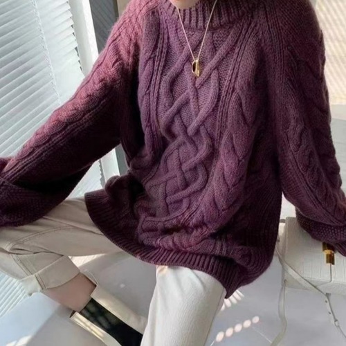 그랜드백화점 바이에밀리 여성 기본 오버핏 루즈핏 따뜻한 컬러 니트 3color